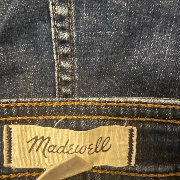 Madewell Stretch Denim A Line Mini Skirt Patch Pocket Edition Salisbury Wash 4 - Picture 8 of 11